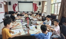 修文县红十字会携手珍珠河社区开展未成年人防溺水手抄报活动