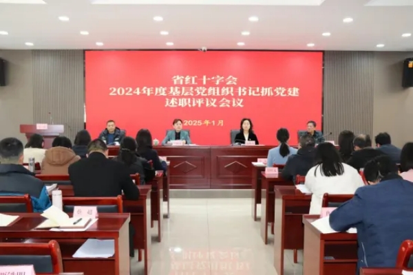 湖南省红十字会召开2024年度基层党组织书记抓党建述职评议会议